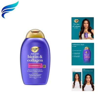 Thick & Full + Biotin & Collagen Volumizing Conditioner, Nutrient-Infused Con...