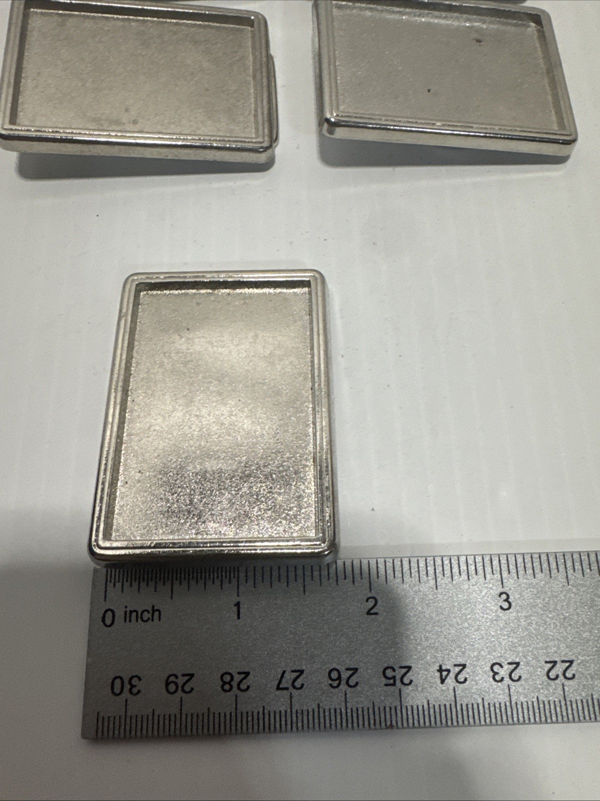 Rectangular Silver Color Craft Project Belt Buckl… - image 3