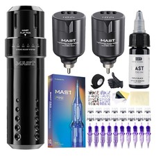 Mast Tattoo Flip Corded  Cordless Rotary Tattoo Gun Kit