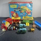 991 Play Family Circus Train w/ Box Vintage Fisher Price Little People FREE SHIP