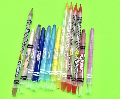 Crayola Twistables Crayons Lot Of 13 Tall And Mini Assorted Colors