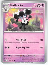 Gothorita 091/193 Uncommon Paldea Evolved Pokemon Near Mint