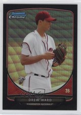 2013 Bowman Draft Draft Picks Chrome Black Wave Refractor Drew Ward #BDPP41 3q5