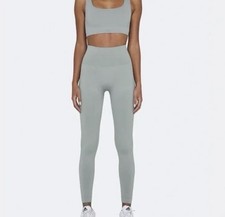 Set Active LA Light Blue Sculptflex Seamless Mid Rise Leggings Size Small S