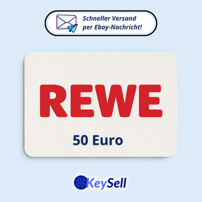 REWE 50  Euro Digitaler Guthaben Code Gift Geschenk Gutscheincode via E-Mail