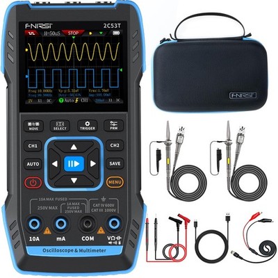 3-in-1 50MHz 2CH Oscilloscope Multimeter DDS Signal Generator |250MSa/s Sampling