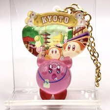 Kirby Acrylic Keychain Charm Nintendo Kyoto Local Goods Japan Rare F/S a