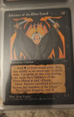 Initiates of the Ebon Hand (Foglio) Fallen Empires Reg Magic the Gathering MTG