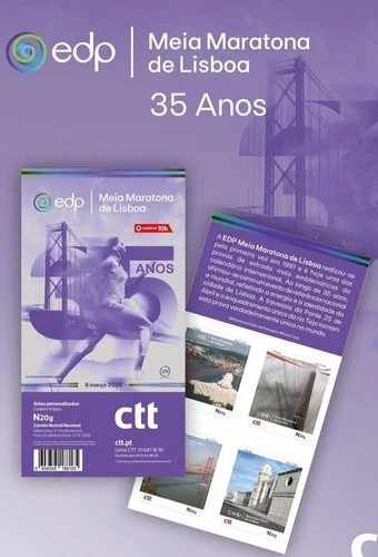 PORTUGAL 35TH LISBON HALF MARATHON - BOOKLET 4 SELF ADHESIVE STAMPS - 2026
