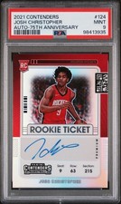 2021 CONTENDERS AUTO-75TH ANV #124 JOSH CHRISTOPHER PSA 9
