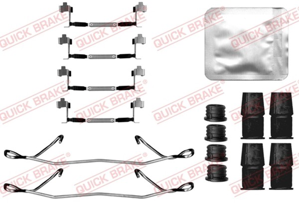 Quick Brake ZubehöRsatz Scheibenbremsbelag 109-0216 FüR Dacia Duster Bigster ECO-image
