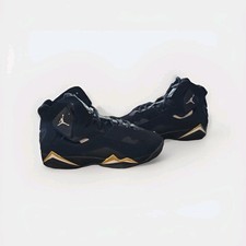 Nike Air Jordan True Flight GS Shoes Black Gold 343795-017 Youth 5Y