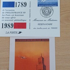 La Poste Entier postal carte postale Philexfrance 89 1789-1989 oblitéré