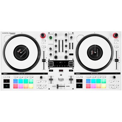 Hercules DJ DJControl Inpulse T7 2-Channel Motorized DJ Controller in LE White