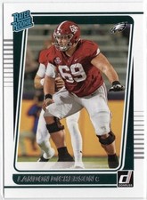 2021 Panini Donruss Rated Rookie Landon Dickerson Card RC #305 Eagles. rookie card picture