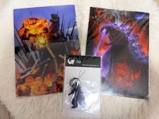 Godzilla clear file 3-piece acrylic key chain set