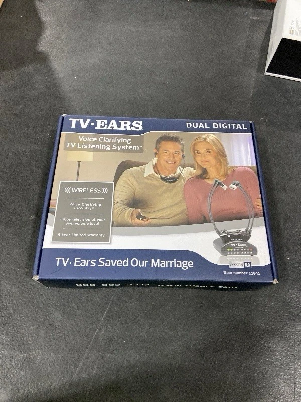 TV Ears 50 Dual Digital Wireless Headset System With 2 Headsets RF Transmitter - Image 3 of 3