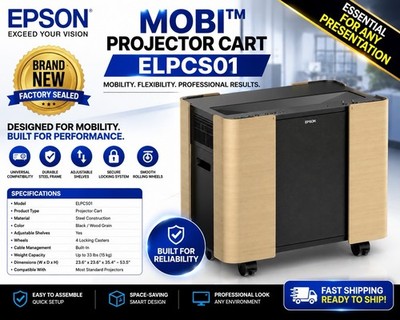 Epson MOBI  Projector Cart ELPCS01   Brand New Factory Sealed