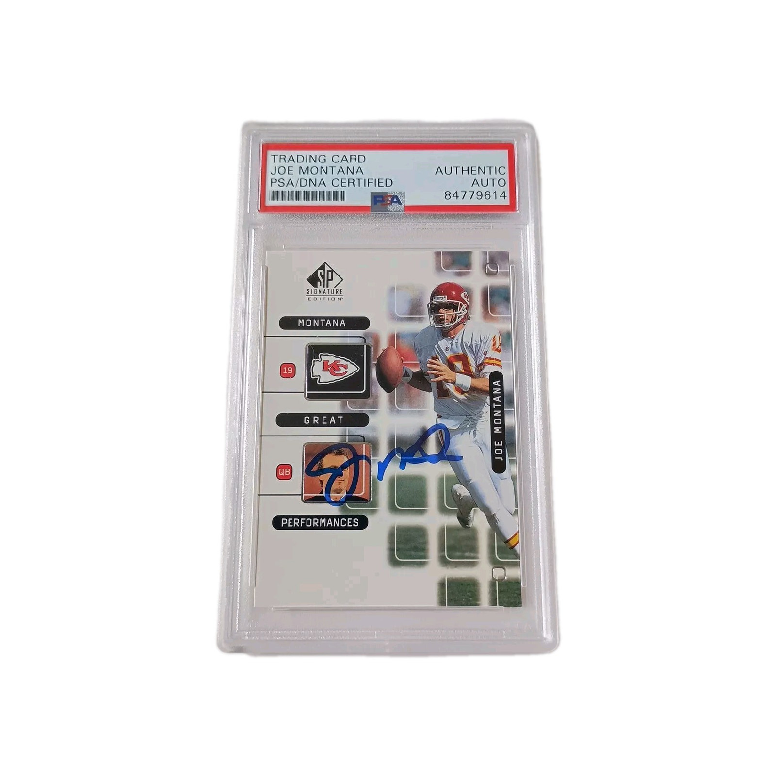 1999 UD Joe Montana SP Signature Edition #J10 PSA / DNA Certified Auto Signed