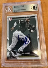 2018 Bowman Draft LUIS ROBERT Beckett Certified Authentic AUTO Signed WHITE SOX