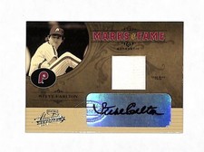2005 Playoff Absolute Steve Carlton Marks Fame 1/125 Auto Jersey Card Phillies