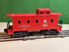 Post War Lionel O Gauge Red Caboose 6257 1947 Excellent