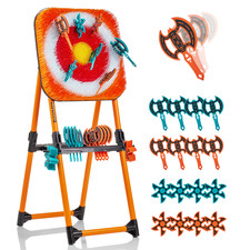 HAMMER Wurfspiel Ninja Dart mit Zielscheibe, mobil mit Wurfäxten & Wurfsternen