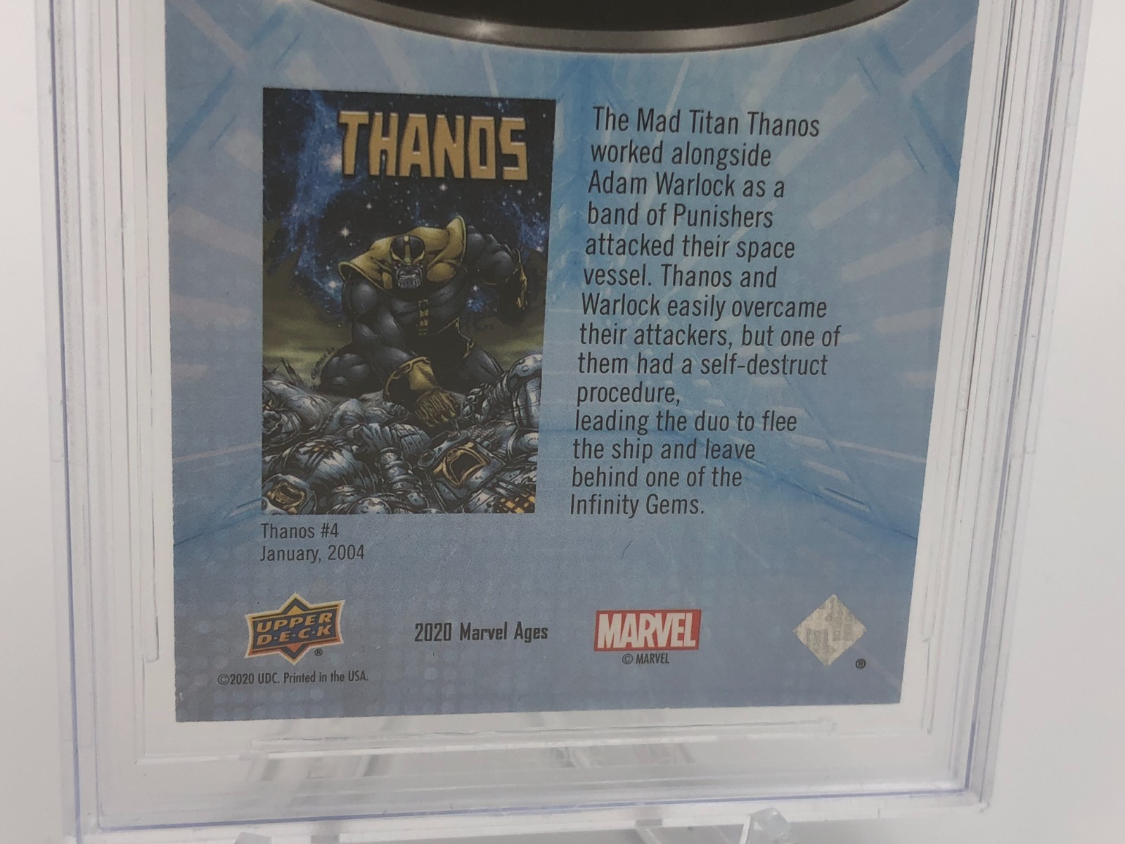 JOSH BROLIN BECKETT Witnessed AUTO CARD Signed AVENGERS ENDGAME MARVEL as THANOS view 11