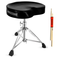 5 Core Drum Throne 4" Padded Ergonomic 441Lb Capacity Height Adjustable Chair