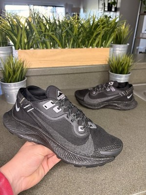 Nike Pegasus Trail 2 Triple Black CU2018-001 Women s Size 8 Retail $160 Shoes