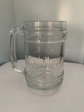 Vintage Glasbake Captain Morgan Embossed Tankard Mug