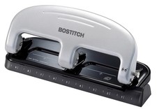 Bostitch Office EZ Squeeze 3 Hole Punch 20 Sheet Capacity Reduced Effort No Jam