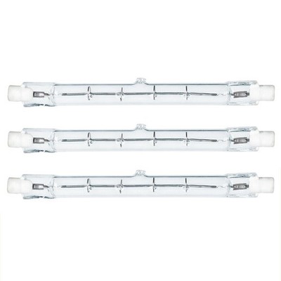 3STK 118mm 200W R7s Halogenstab Leuchtmittel Lampe Röhre warmweiß dimmbar