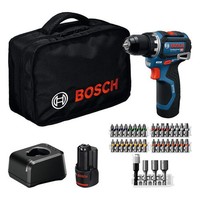 Bosch Akku-Bohrschrauber GSR 12V-32, 2X GBA 12V 2.0Ah, 36-Tlg. ZubehöR, Werkzeug