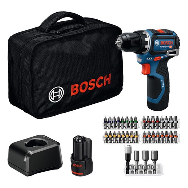 Bosch Akku-Bohrschrauber GSR 12V-32, 2X GBA 12V 2.0Ah, 36-Tlg. ZubehöR, Werkzeug-image