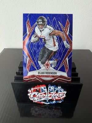 2025 Panini Phoenix Bijan Robinson Blue Lazer #112 Falcons 21/75 Football