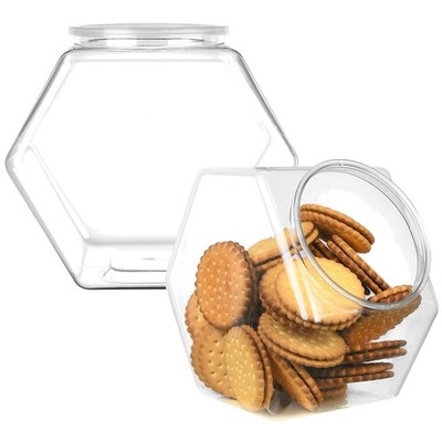 Versatile Plastic Jar with Labels - BPA-Free