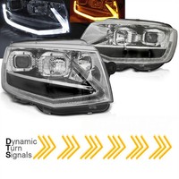 Led Dynamische Blinker Tagfahrlicht Light Tube Scheinwerfer In Chrom FüR Vw T6 2