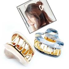2Pcs Metal Hair Claws - Non-Slip Claw Clips for Thick Hair Strong Hold Hair C...