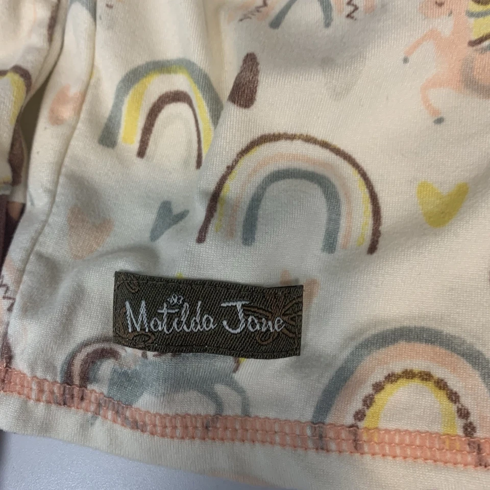 Lote de 2 Camisas de Pijama Matilda Jane Niña 6 Unicornios Florales Arco Iris Suave Elastizado Foto 4 de 4