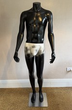 Commercial Composite/Fibre Retail Mannequin – Male – Black/White – Heavy Duty