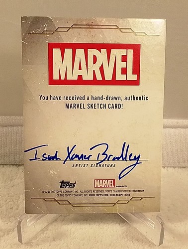 2025 Marvel Topps 1975 Anniversary Heroes, ANGEL sketch, By Isiah X. Bradley - Picture 2 of 2