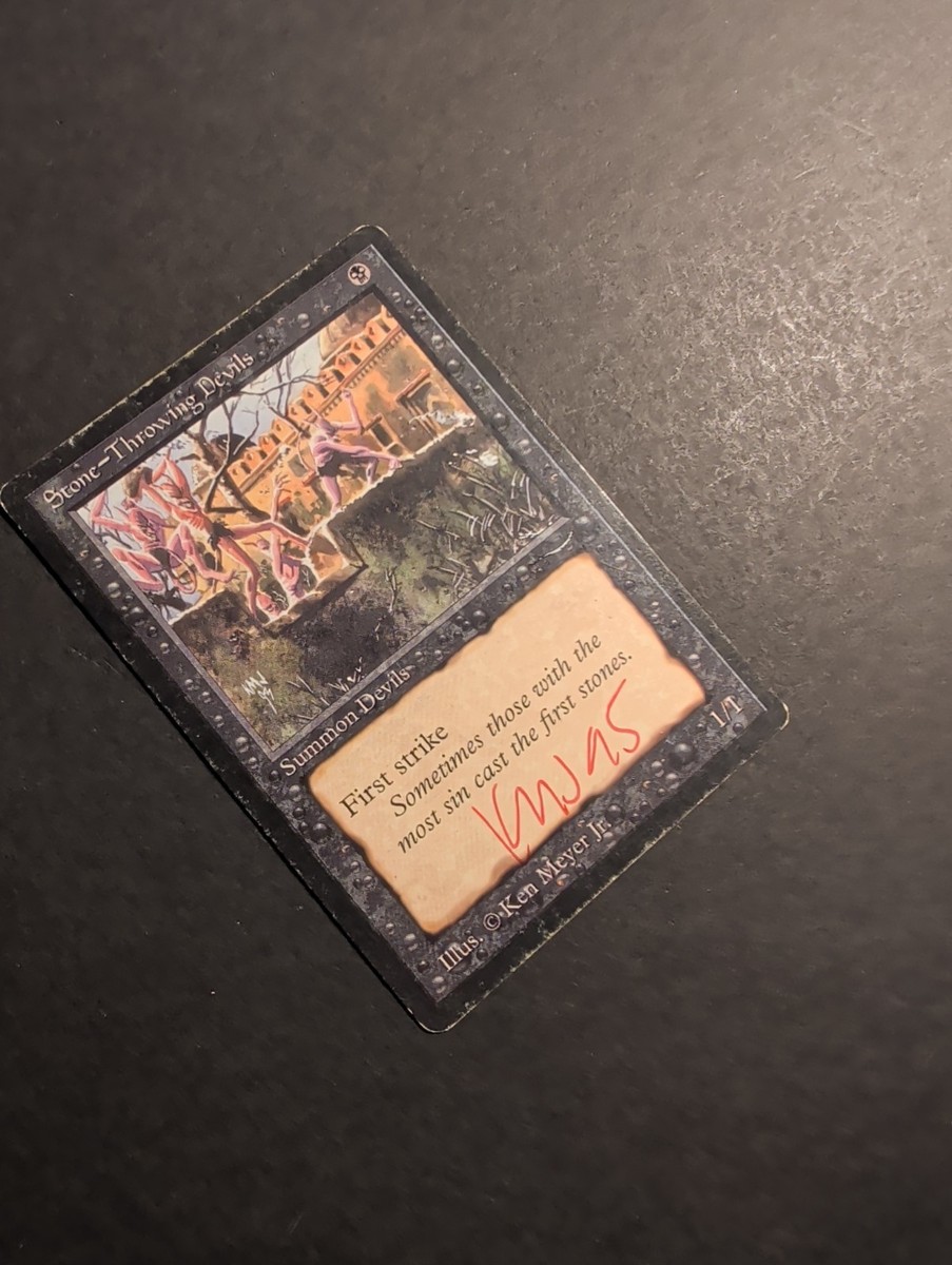 MTG Stone-Throwing Devils (Light) Arabian Nights Regular Common