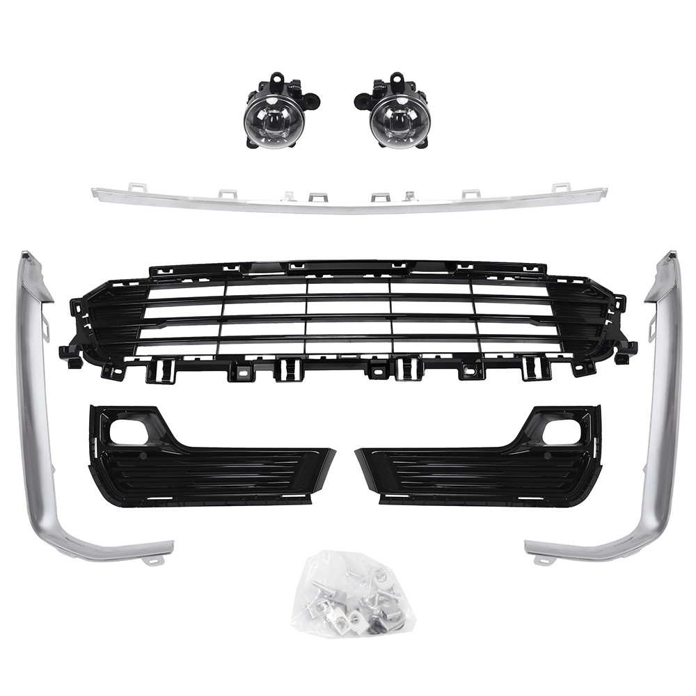 For 2022-2025 GMC Terrain Complete Front Bumper Grille Assembly w/Fog lights
