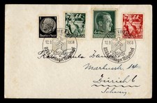 DR WHO 1938 GERMANY NURNBERG SLOGAN CANCEL SEMI POST TO SWITZERLAND M72461