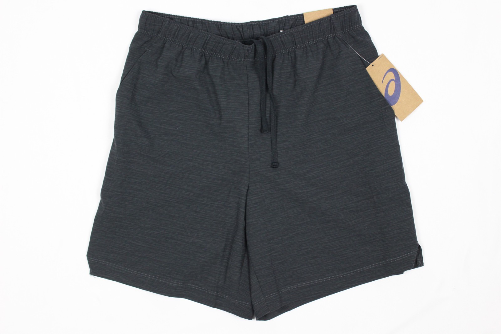 Asics Men's 7" Woven Angled Shorts Training Gym S Small Charcoal Unlined