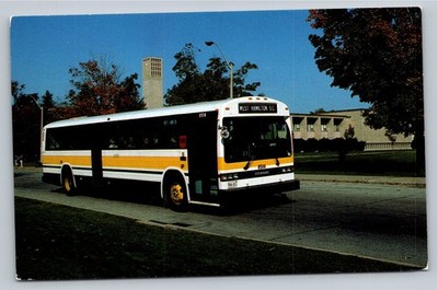 Hamilton Street Railway GM Classic Bus 8514 at McMaster 1985 Postcard