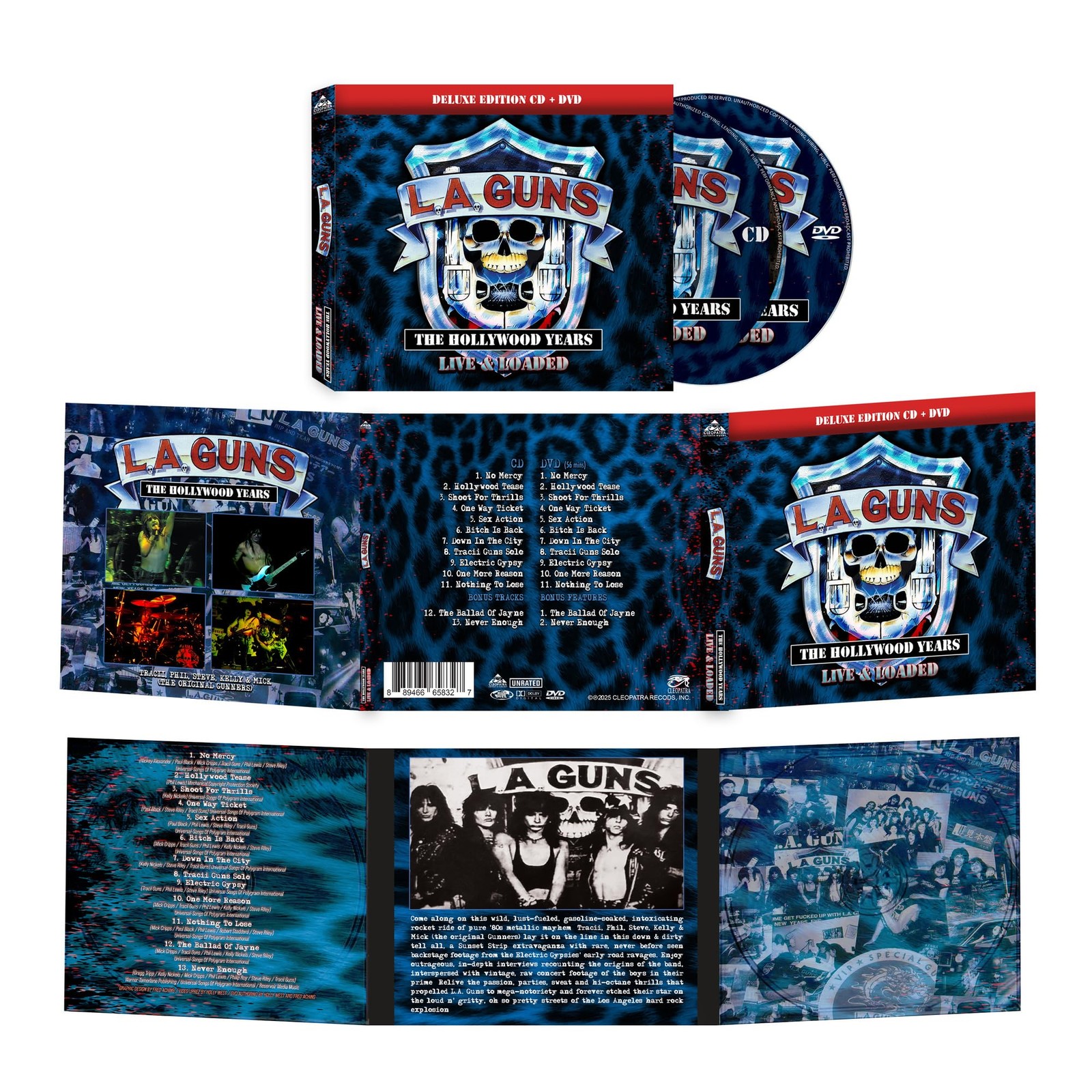 L.a. Guns Hollywood Years - Live & Loaded CD/DVD NEW