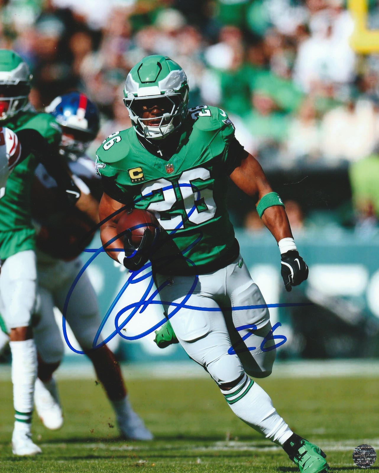 Saquon Barkley Autographed Signed Philadelphia Eagles NFL 8x10 Photo with COA