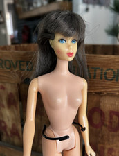 1966 Vintage Barbie Twist  N Turn Doll Brunette Doll Eye Lashes TNT